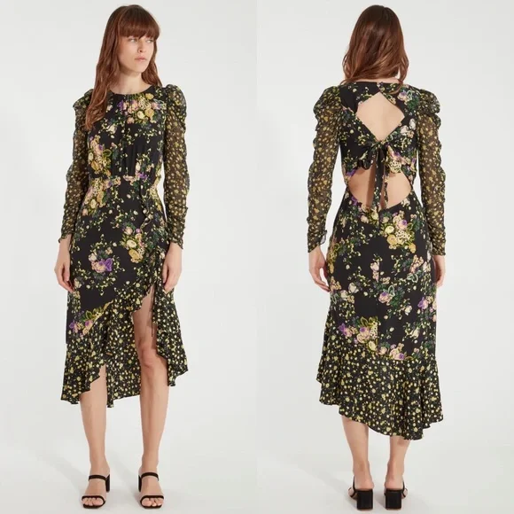 for Love & Lemons Ross Midi Dress - Size Xs